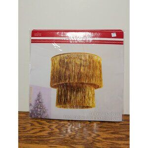 Hanging tinsel chandelier